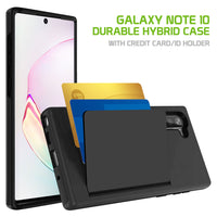 CCSAMN10 -Durable Slim Protective Wallet Case - ID & Credit Card Holder Slot - Galaxy Note 10