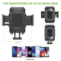 PH630  - *NEW*  Cellet Smartphone Cup Holder Mount, Heavy Duty Automobile Cup Holder Mount with Adjustable Base, Height, One Touch Arm Release Button and 360 Degree Rotation Compatible to iPhone 11 Pro Max, Samsung Galaxy S10, GPS Systems and more