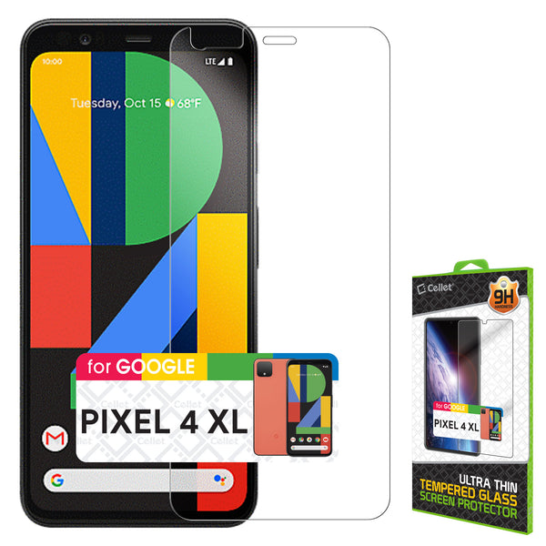 SGGOOPK4XL - Google Pixel 4 XL Tempered Glass Screen Protector, Cellet 0.3mm Premium Tempered Glass Screen Protector for Google Pixel 4 XL (9H Hardness)