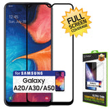 SGSAMA20 - Samsung Galaxy A20 Full Coverage Screen Protector, Premium 3D Full Coverage Tempered Glass Screen Protector for Samsung Galaxy A20 by Cellet
