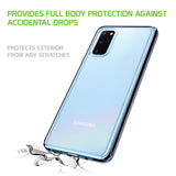 DDDS20P - Samsung Galaxy S20 Plus Crystal Clear Shockproof Phone Protector Case