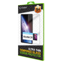 SGALC3V - Alcatel 3V Tempered Glass Screen Protector, Premium 0.3mm Tempered Glass Screen Protector for Alcatel 3V (9H Hardness) by Cellet
