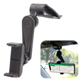 PH710 - Sun Visor Phone Mount, Sun Visor Clip Phone Mount Holder with 360 Degree Rotation Compatible to iPhone 12 Pro Max, 12 Pro, 12, Samsung Galaxy Note 20, 20 Plus and Other 4.7" Devices
