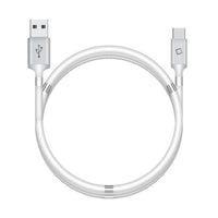 DCACOIL3WT - 3.3ft. (1m) Magnetic USB-C Cable, Magnetic Self Winding USB-C Charging and Data Sync Cable Cellular Phones, Tablets, GPS and other USB-C Enabled Devices – White