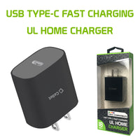 TCC18WBK - USB-C PD Home Charger, 18 Watt Type-C UL Certified Home Charger (Cable Sold Separately) Compatible to Samsung Galaxy S21, S21 Plus, S21 Ultra, Tablets and More – Black