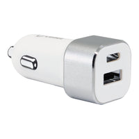 PC30WWT - Dual USB Car Charger, Universal High Power 30 Watt Dual (USB A & USB C) Port Car Charger by Cellet - White