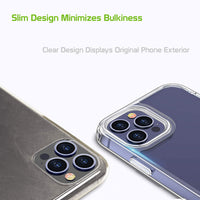 CCIPH12PC - iPhone 12 & 12 Pro, Slim Transparent Shockproof and Scratch Resistant Case for Apple iPhone 12 Pro by Cellet – Clear