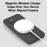 MAGWAL30 - 15 Watt Fast Charging Magnetic Wireless Charger - White