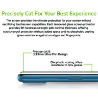 SGSAMA32 - Samsung Galaxy A32 Full Coverage Screen Protector, Premium Ultra Thin Full Coverage Tempered  Glass Screen Protector for Samsung Galaxy A32 by Cellet