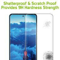 SGSAMA72 - Samsung Galaxy A72 Full Coverage Screen Protector, Premium Ultra Thin Full Coverage Tempered  Glass Screen Protector for Samsung Galaxy A72 by Cellet