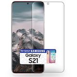 STSAMS21 - Cellet Samsung Galaxy S21 TPU Screen Protector, Full Coverage Flexible Film Screen Protector Compatible to Samsung Galaxy S21