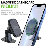 PH260 - Magnetic Dashboard Mount, Extra Strength Magnetic Dashboard Mount Compatible to iPhone 14 Pro Max Plus, Galaxy Z Flip, Z Fold, Google Pixel, Moto