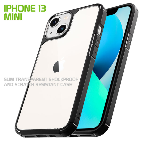CCIPH13MINICC - iPhone 13 Mini, Slim Transparent Shockproof and Scratch Resistant Case for Apple iPhone 13 Mini by Cellet – Clear