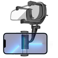 PHMIR3 - Cellet Rear-view Mirror Mount, Universal Car Rear-view Mirror Mount with 360 Degree Rotating Cradle and Adjustable Brackets Compatible to iPhone 13 Pro Max, 13 Mini, Galaxy S22 Ultra, S22+ and more