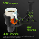 PH640 - Cup Holder Tablet Mount, Tablet Cup Holder Mount with Built in Cup Holder Compatible to iPads, Pro Air Mini Tablets