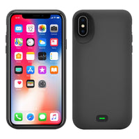 BIPHX - iPhone X, 5000mAh Rechargeable External Power Case for Apple iPhone X – Black (No Brand)