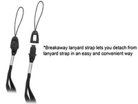 STBLACK3 - BREAKAWAY PC BLACK LANYARD